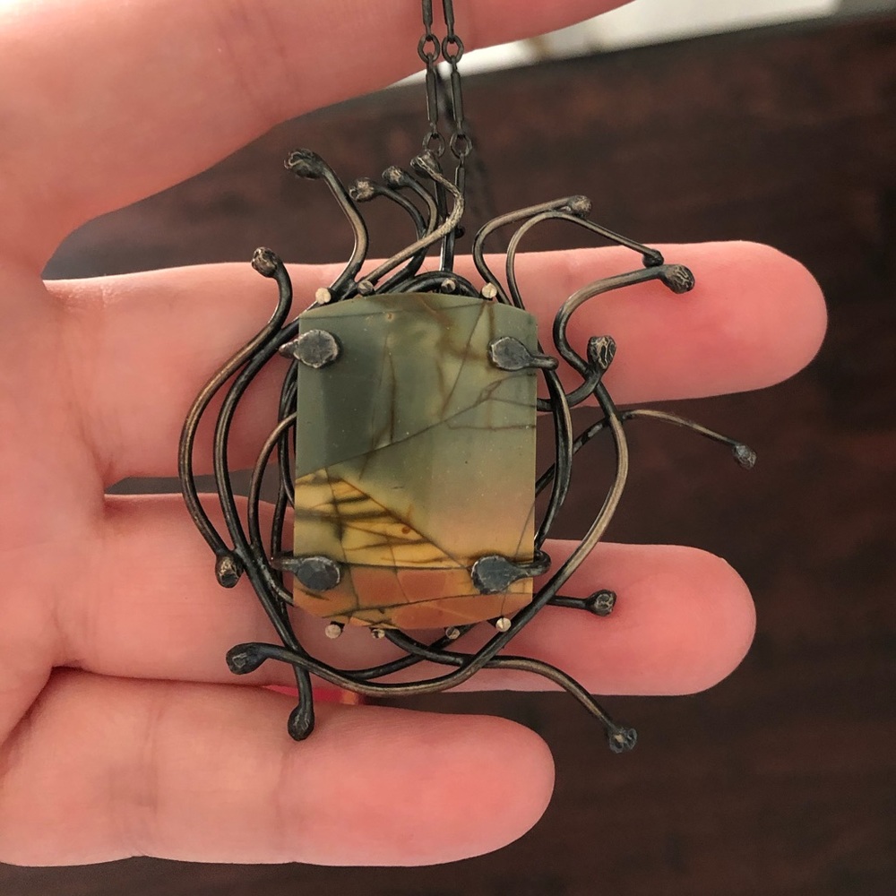 Cherry Creek Jasper one of a kind pendant